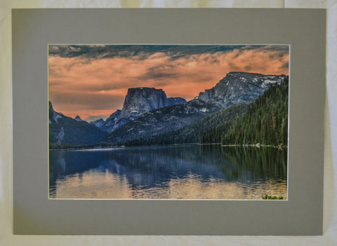 " Sunset at Square Top Mountain " Matted Luster Print