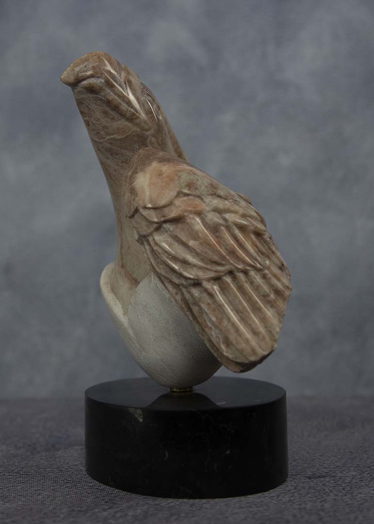 " Eagle Egg " Alabaster Sculpture