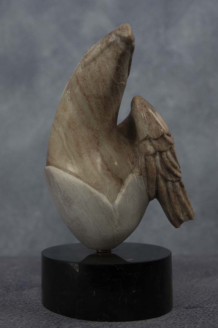 " Eagle Egg " Alabaster Sculpture