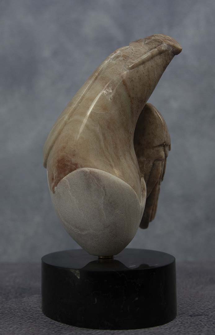 " Eagle Egg " Alabaster Sculpture