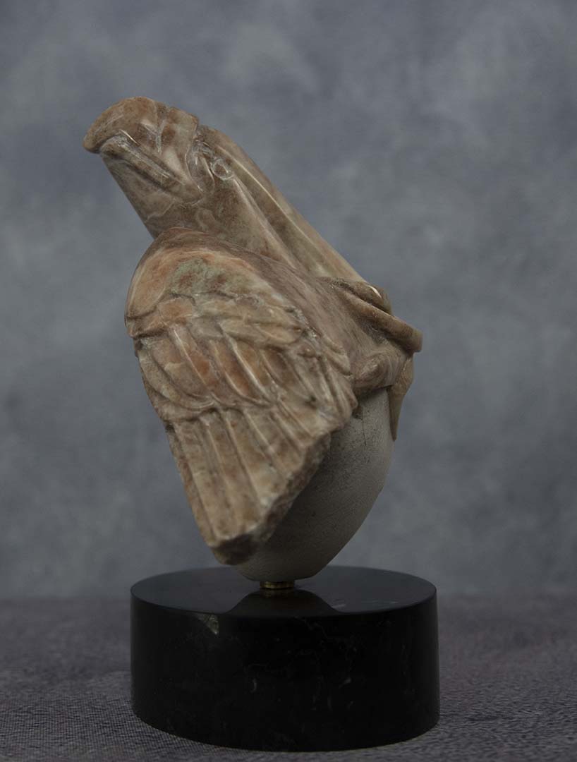 " Eagle Egg " Alabaster Sculpture