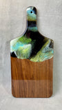 "Forest Greens " Charcuterie Cheese Board in Greens and Black