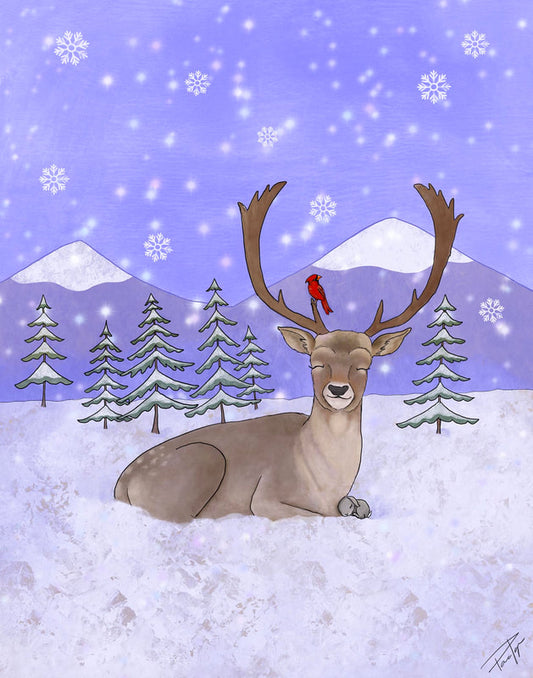 " Gentle Snowfall " Pillow