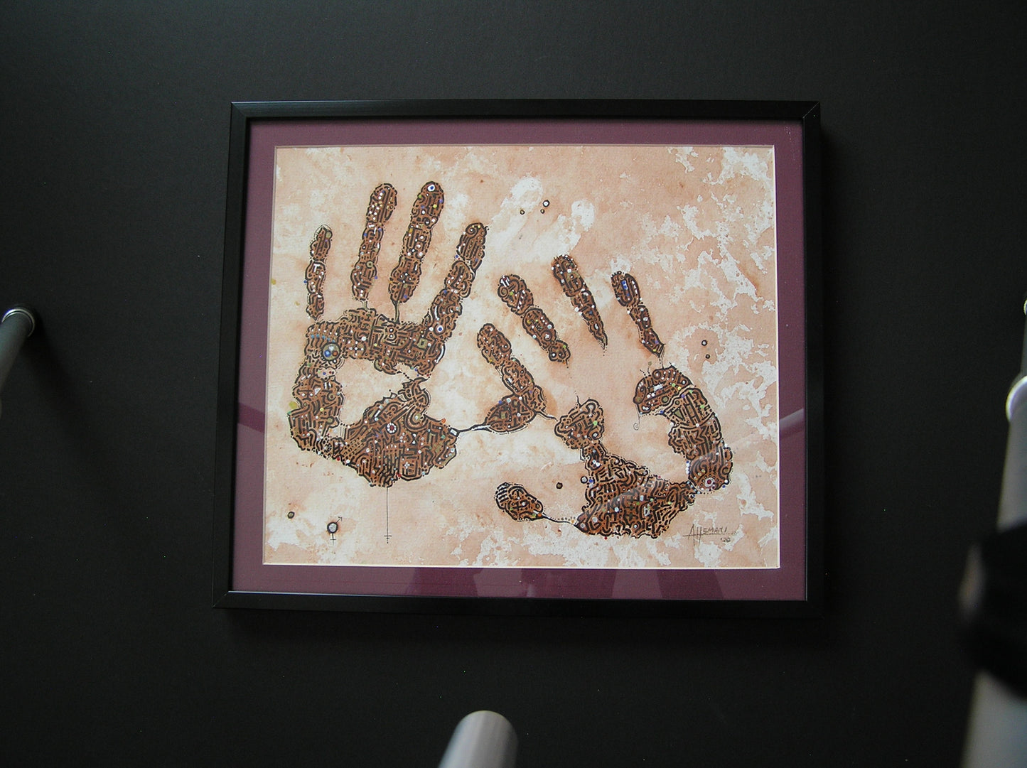 " Hands of God " Framed Painting