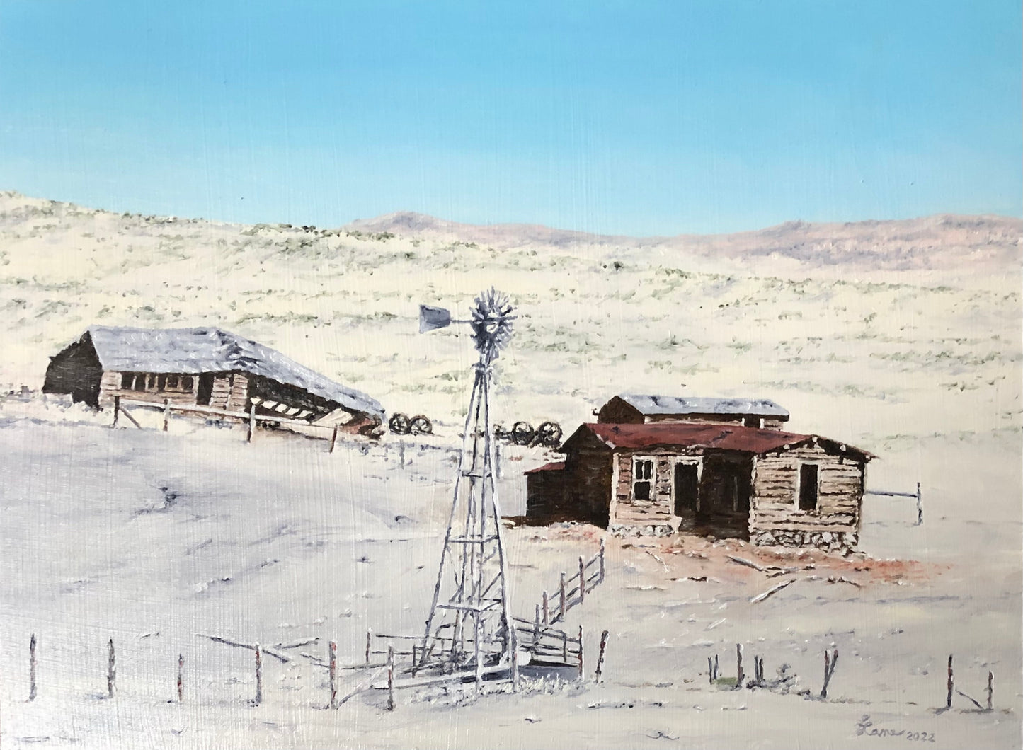 Old Wyoming Homestead North of Kaycee Wyoming, along an old highway to Buffalo Wyoming.Wouldn't it be wonderful to hear the stories these buildings could tell