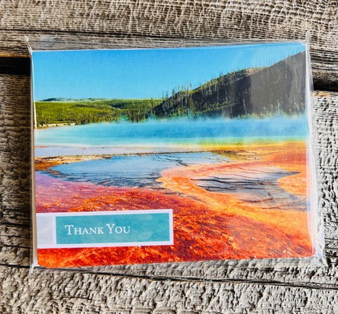 " Grand Prismatic Thank You " Photographic Card Pack of Five