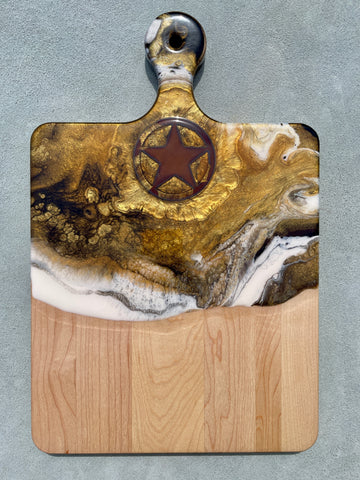 " Texas Star " Cheese Board With Handle