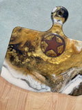 " Texas Star " Cheese Board With Handle