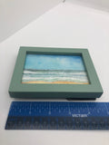 " Coronado Beach California Summer "  Framed Mini Original Watercolor