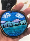 " Lake Owen " Original Wood Slice Ornament