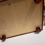 Handcrafted  Checker Board wtih Drawer and Felted Feet