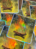 Hologram Campfire Nomad Sticker