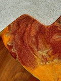 Artisan Walnut Cheese Board With Resin Paddle Handle