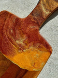 Artisan Walnut Cheese Board With Resin Paddle Handle