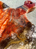 Artisan Maple Cheese Board with Copper Resin Art Handle