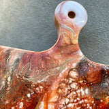 Artisan Maple Cheese Board Resin Art Handle
