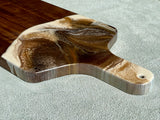 Artisan Walnut Charcuterie Board with Resin Accent Handle