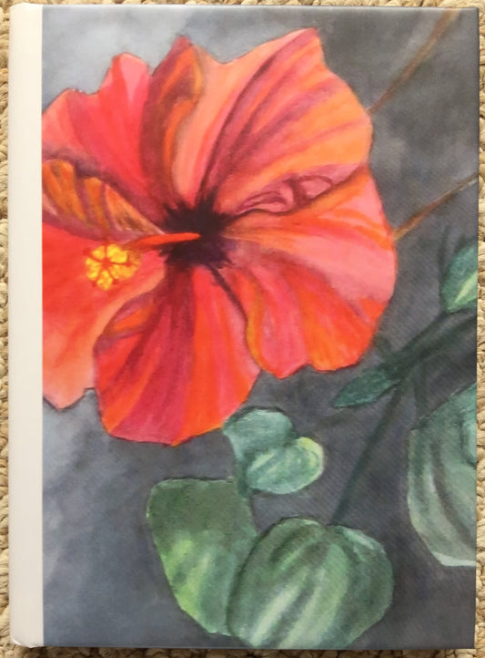 " Hibiscus " Hard Cover Journal