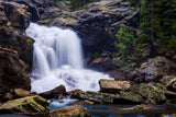 waterfall in the Big Horn Mountains of Wyoming. Framed 8x10 photograph