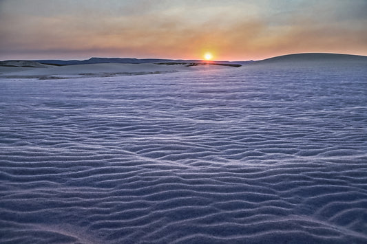Sunrise at Killpecker Sand Dunes, near Rock Springs, Wyoming by Photographer Jason Sondgeroth.