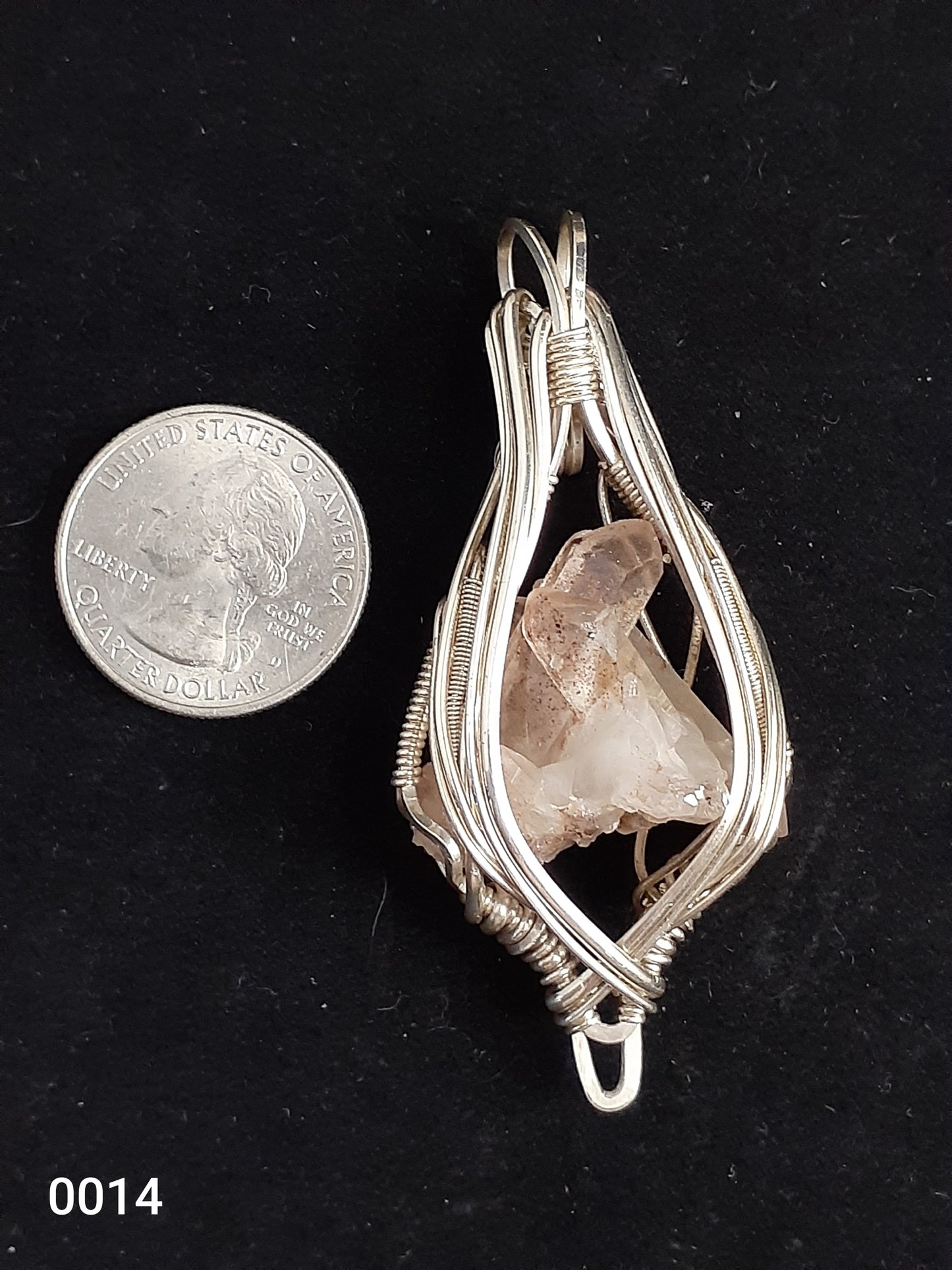 Elvish Cluster Harlequin Crystal Pendant