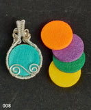 Wired Wrapped Essential Oil Tree Necklace