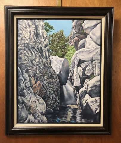 Hidden Water Falls  Oil Painting