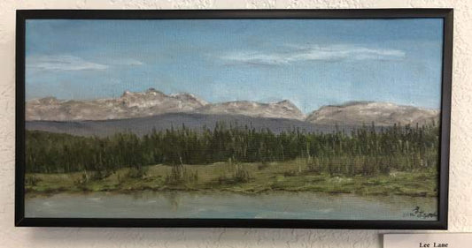 View from Lake Owen Campground Oil Painting