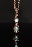Labradorite / Moonstone Micro Pendent