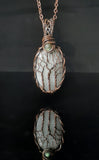 Moonstone / Labradorite Tree Of Life Oxidize Copper Pendent