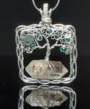 Tree Of Life Double Terminated Crystal Pendent