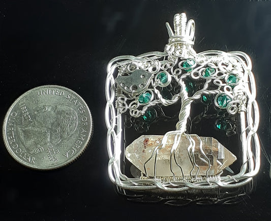 Necklace - Tree Of Life Double Terminated Crystal Pendent