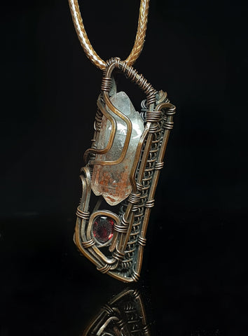 Unique Double Terminated Crystal Heady Pendent