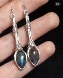 Labradorite Teardrop Earrings