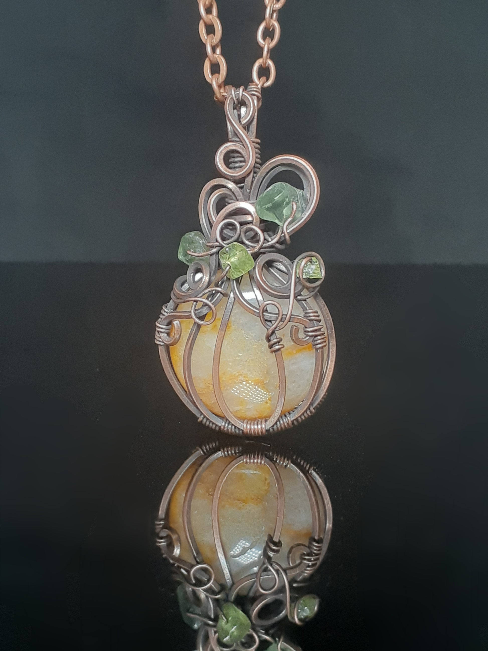Care instructions and polishing cloth included  Unique one of a kind pendant   Please note Items are handmade and there is a slight variation between each piece
