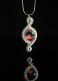 Silver Sunset Tree of Life Pendant