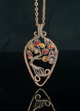 Autumn Leaf Tree of Life Pendant