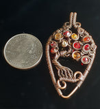 Autumn Leaf Tree of Life Pendant