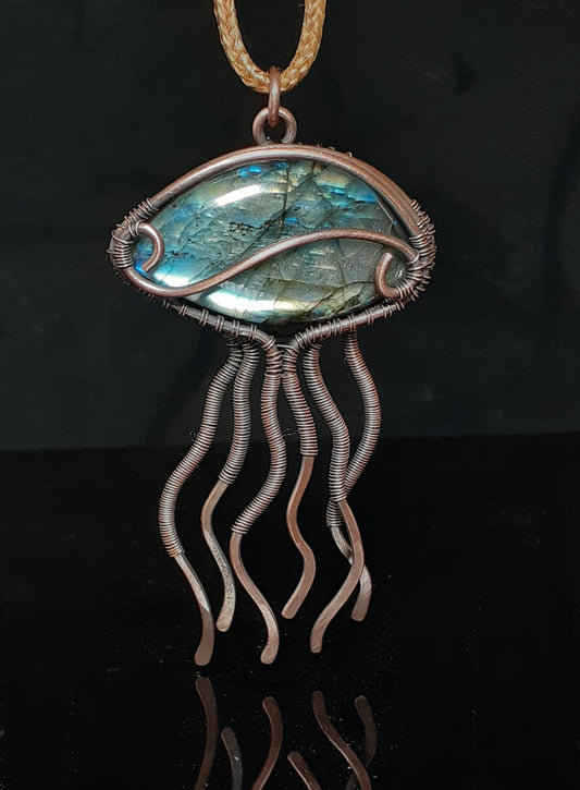 Laborite Jellyfish  Pendant