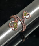 Double Hearts Copper Ring