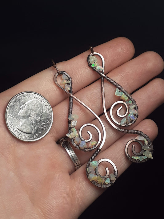 Earrings - Ethiopian Opal