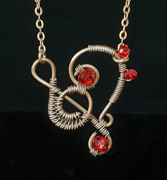 Music Lovers Necklace In Red