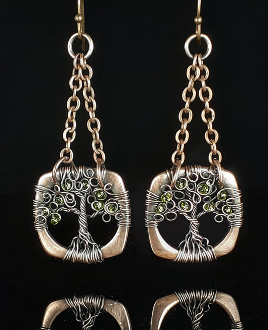 Tree Of Life Dangle Earrings