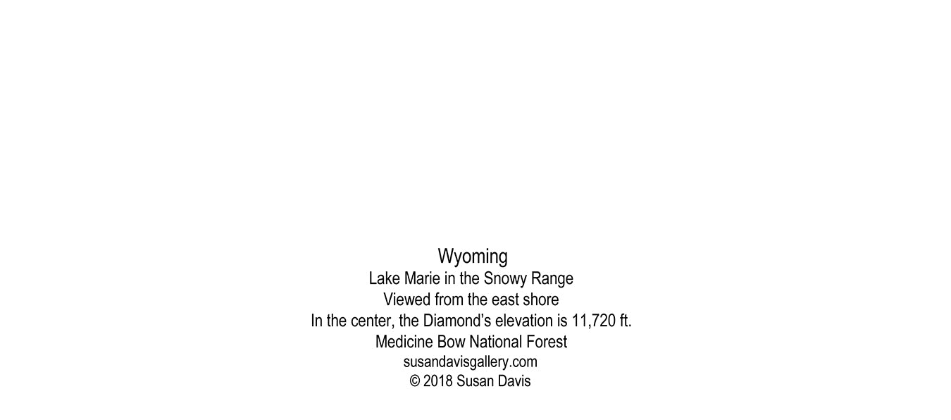 " East Shore Of Lake Marie In The Snowy Range " Panoramic Card