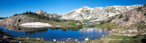 Lake In The Snowy Range Mountains Between Lewis And Gap Lake Bookmark