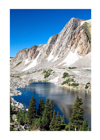 Lookout Lake, The Diamond,  Snowy Range Mountains Card