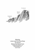 Lookout Lake, The Diamond,  Snowy Range Mountains Card
