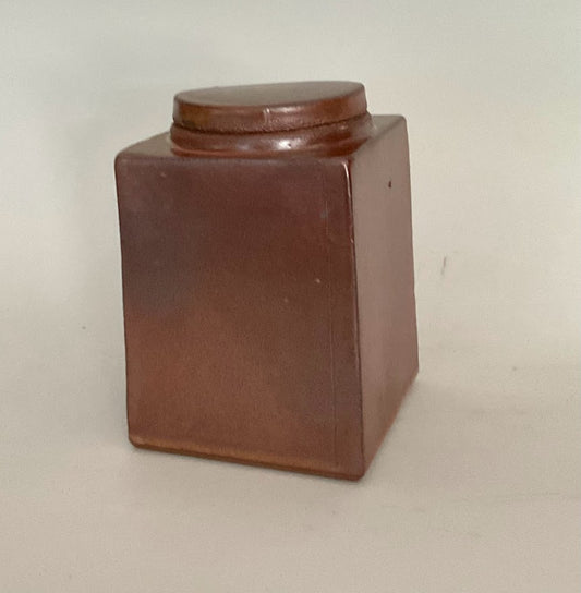 Lidded Jar With Shino Glaze