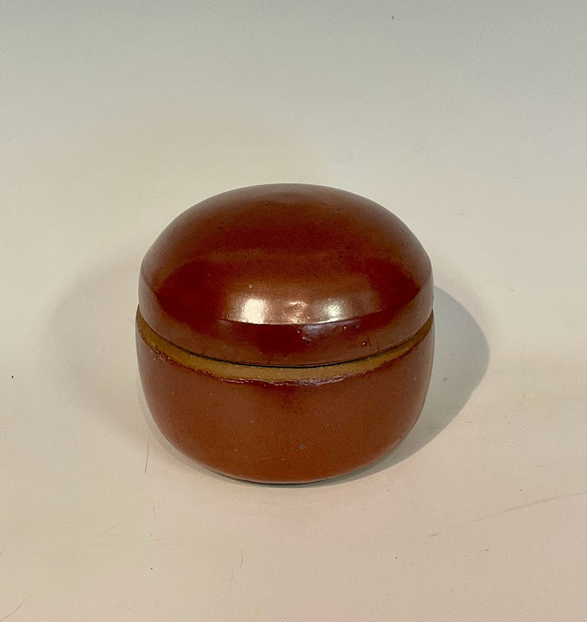 Shino Glaze Stoneware Trinket Box