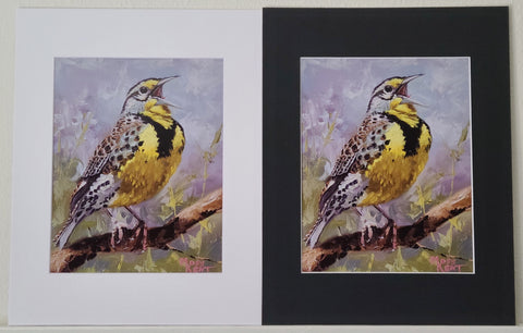 " Meadowlark " Matted Print